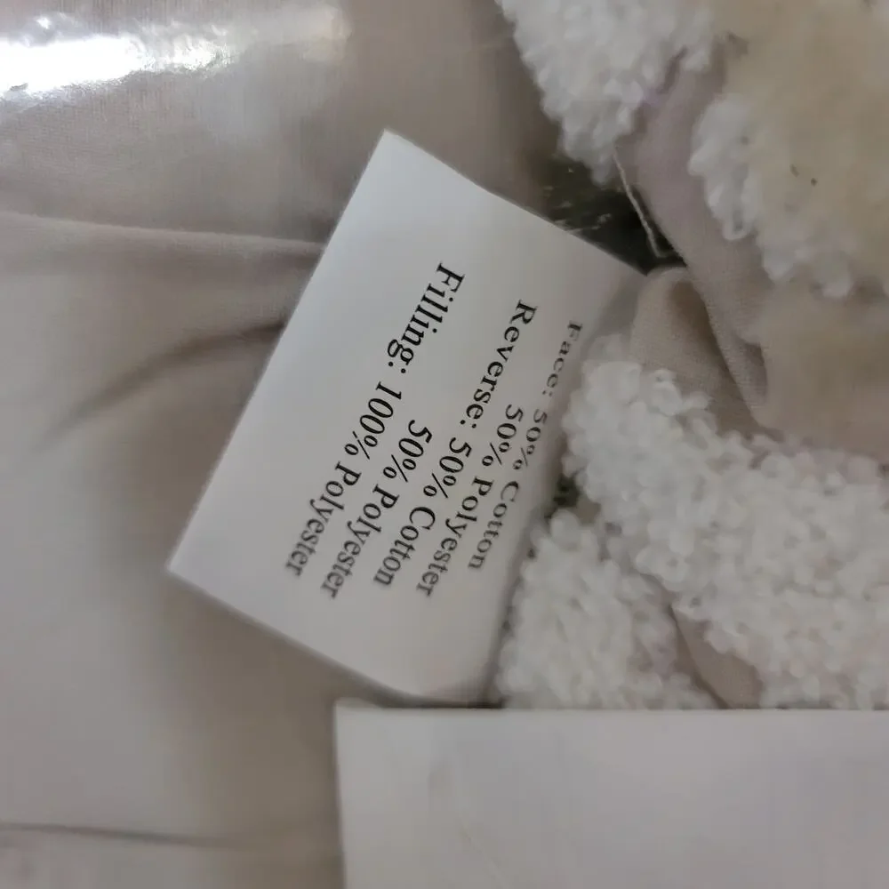 Aeriela 5-Piece Taupe King/Cal King Tufted Cotton Chenille Damask Comforter Set